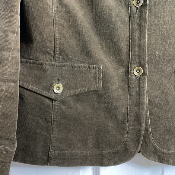 Vintage Lady Hathaway brown corduroy single breasted blazer women’s size medium - Picture 4 of 14